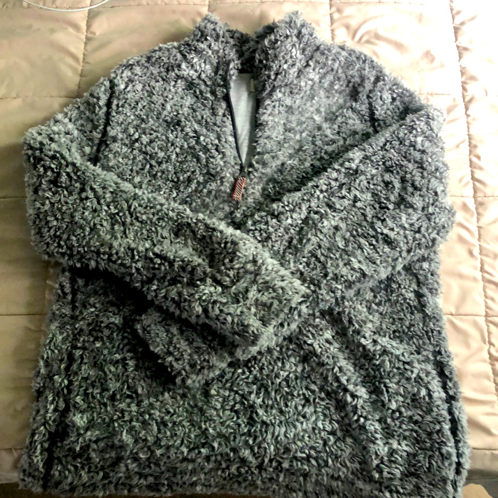 Fluffy Grey Pullover